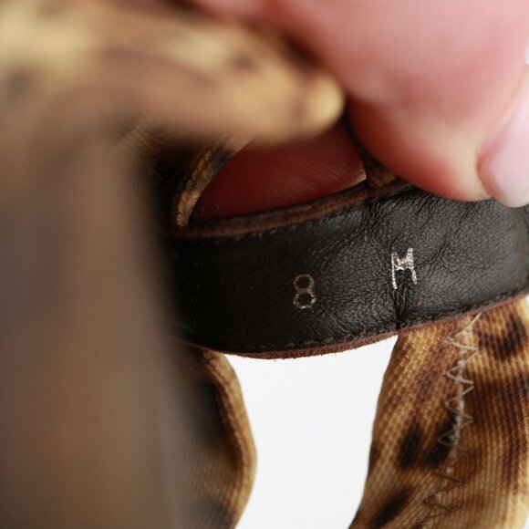 Donald Pliner Womens Hash Sandal Size 8 Tan Brown Elastic Straps Wedge Slide - Picture 11 of 12